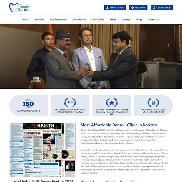 Hospital & Clinic Management Website